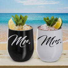 Load image into Gallery viewer, Mr. & Mrs. Stainless Steel Tumblers
