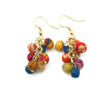 Load image into Gallery viewer, Aasha Cluster Dangle Earrings