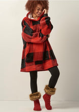 Load image into Gallery viewer, Cable Knit Sherpa Cozy Socks