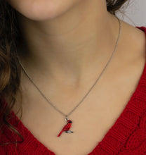 Load image into Gallery viewer, Anne Koplik Red Cardinal Pave Necklace