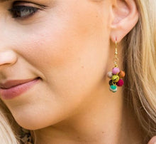 Load image into Gallery viewer, Aasha Cluster Dangle Earrings