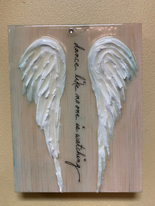"Dance like no one is watching" Hand Carved Plaque