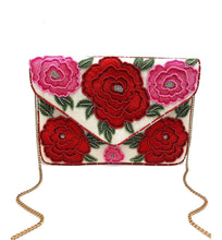 Load image into Gallery viewer, Red and Pink Roses Clutch
