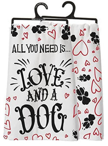 Kitchen Towel - Love And A Dog