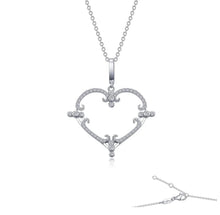 Load image into Gallery viewer, Lafonn 0.56 CTW Filigree Heart Necklace
