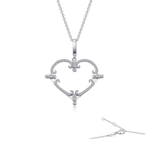 Lafonn 0.56 CTW Filigree Heart Necklace