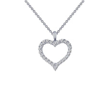 Load image into Gallery viewer, Lafonn 0.96 CTW Open Heart Pendant Necklace
