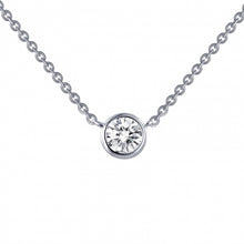 Load image into Gallery viewer, 0.71 CTW Solitaire Slider Necklace

