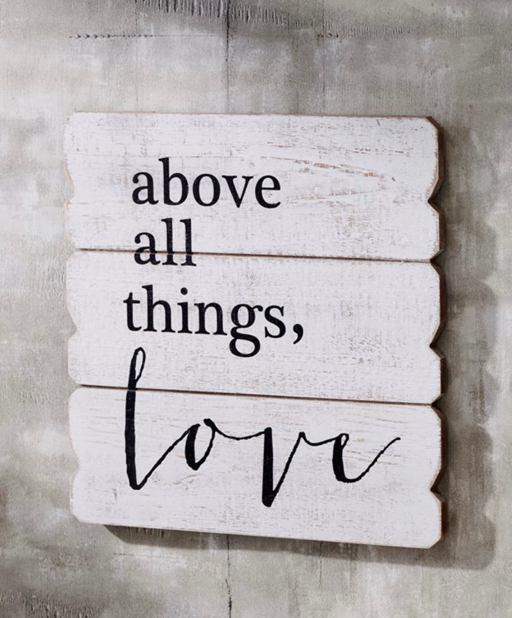 Above all things wall decor
