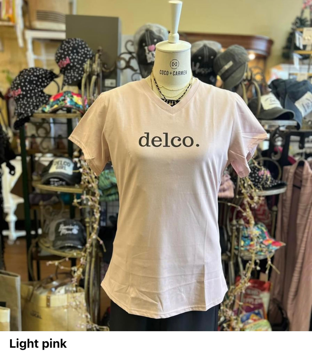 delco. t-shirt (pink)