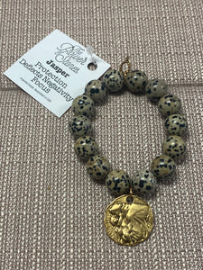 PowerBeads by jen Jasper with St. Anthony medal