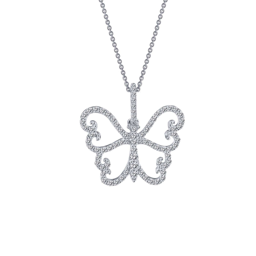 Lafonn 0.66 CTW Butterfly Pendant Necklace