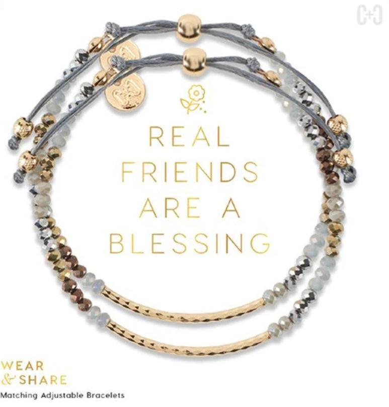 Wear + Share Bracelets - REAL FRIENDS ARE A BLESSING