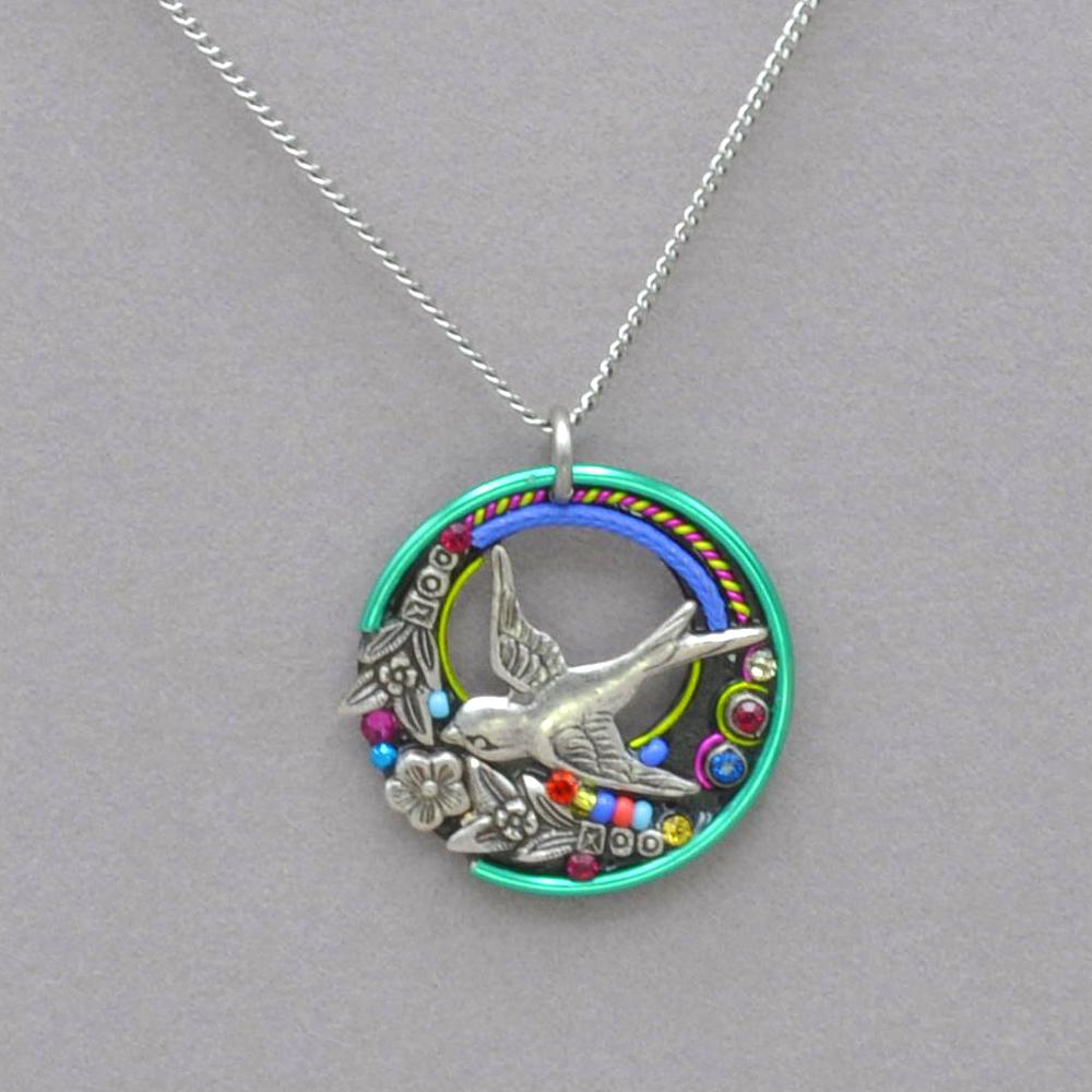 Sparrow necklace by Firefly jewelry