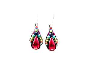 Multi Color Red Earrings by Firefly Jewelry