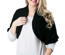 Load image into Gallery viewer, Ruffle 3 in 1 Eternity Scarf (Black)
