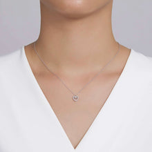 Load image into Gallery viewer, Lafonn 0.46 CTW Mini Open Heart Necklace

