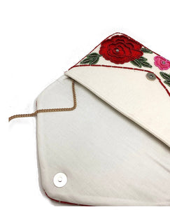 Red and Pink Roses Clutch