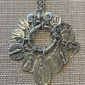 Religious metal necklace