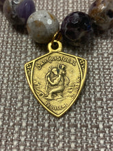 Load image into Gallery viewer, PowerBeads by jen faceted Agate San Cristobal medal
