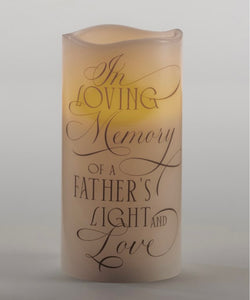 LED Wax Flameless Father Candle
