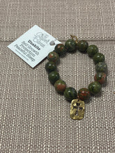 Load image into Gallery viewer, PowerBeads by jen Unakite with open cross medal
