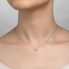 Load image into Gallery viewer, 0.71 CTW Solitaire Slider Necklace
