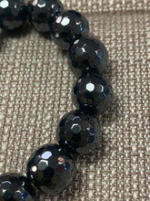 Load image into Gallery viewer, PowerBeads by jen faceted Hematite with Mary and cross
