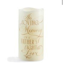 Load image into Gallery viewer, LED Wax Flameless Father Candle

