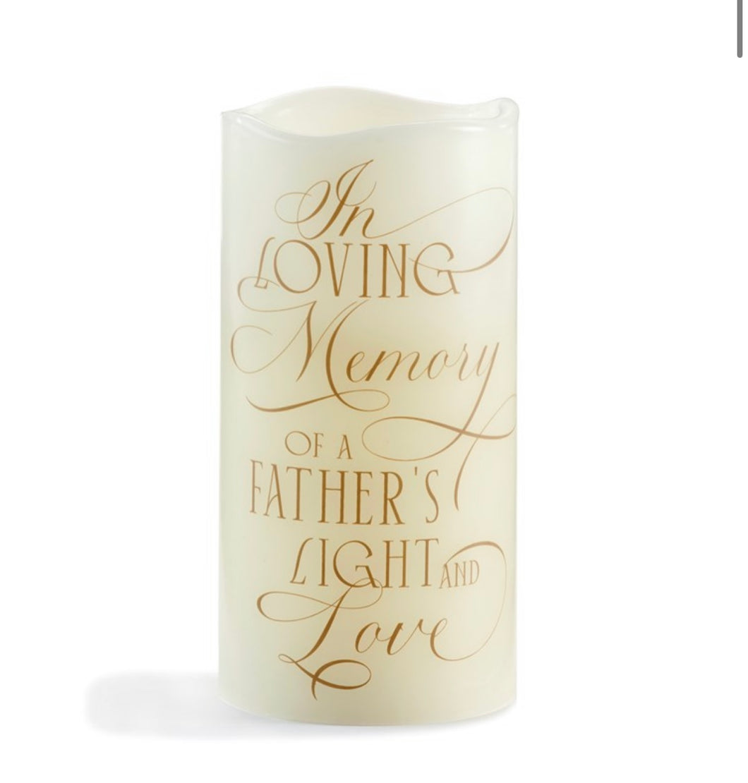LED Wax Flameless Father Candle